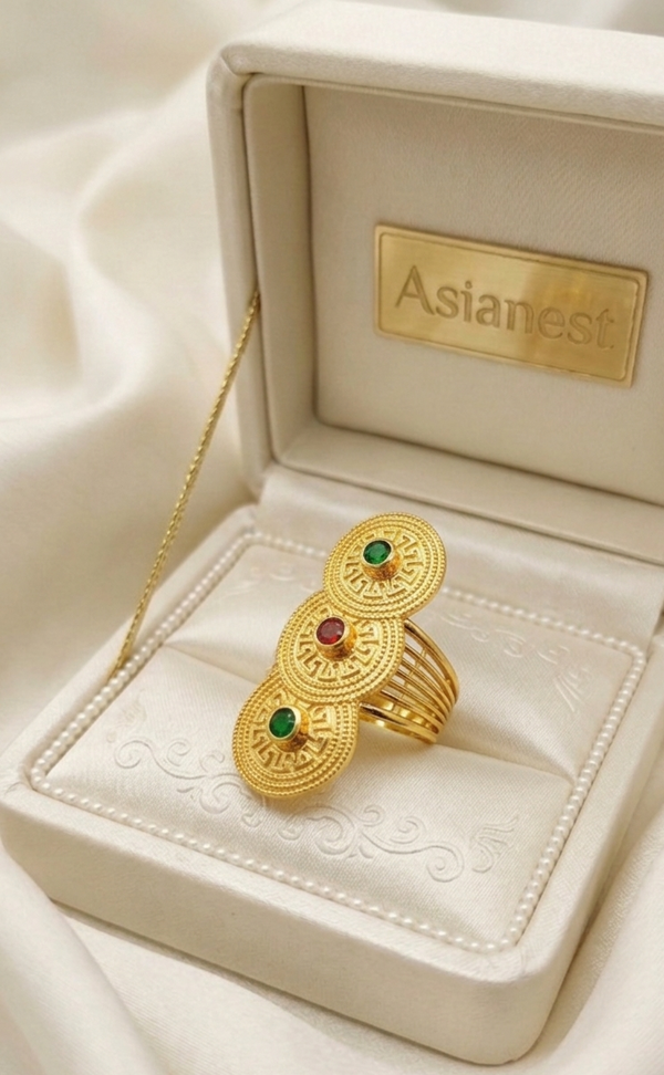 Golden Horizon Ring | Stylish &amp; Elegant Jewelry for Girls