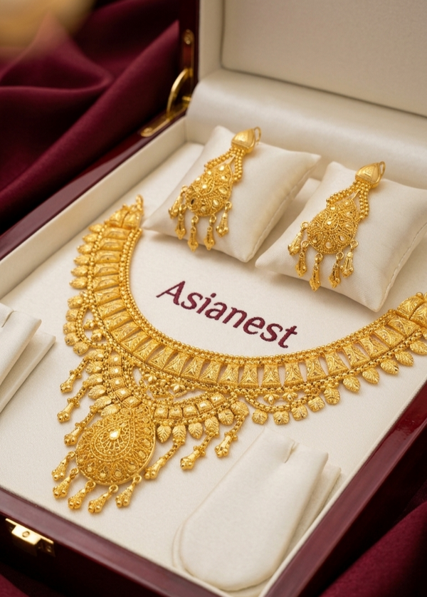 Auric Elegance Gold-Plated Necklace