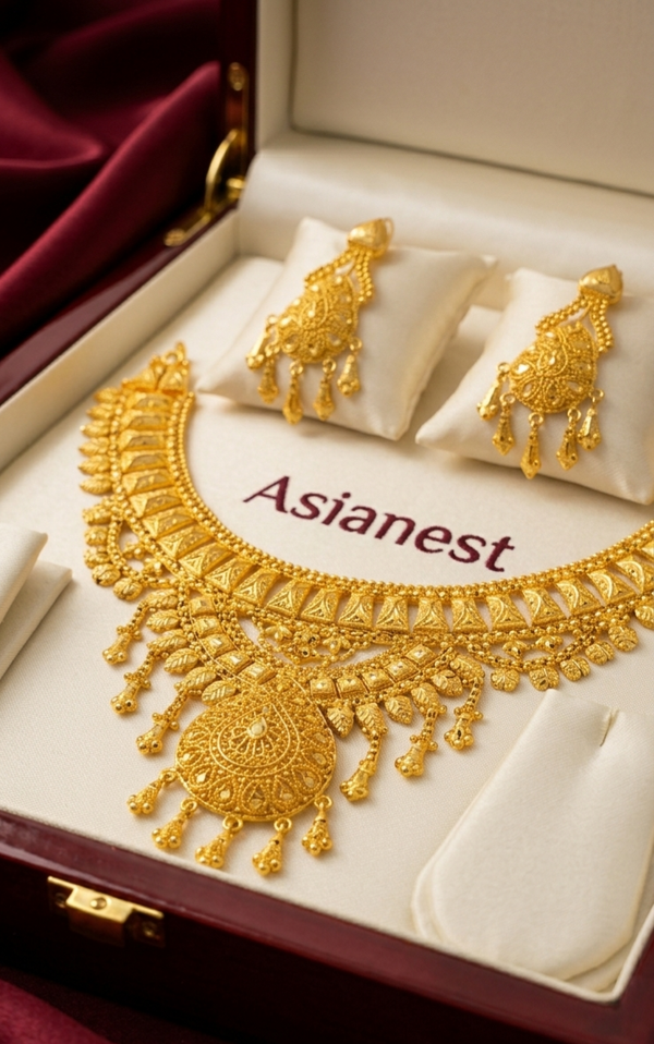 Auric Elegance Gold-Plated Necklace
