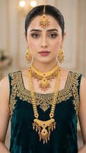 Majestic Gold Plating Bridal Necklace Set