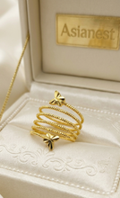 Radiance Bloom Gold Ring | Stylish Gold Polish Jewelry for Girls