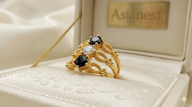 Radiant Charm Gold Ring | Elegant Champ; Trendy Jewelry for Girls