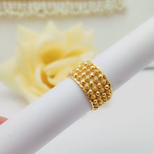Fancy Spin Golden Ball Rings | Rotating Gold-Polish Statement Ring
