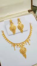Royal Aura Gold-Coated Bridal Necklace Set – Timeless Wedding Splendor