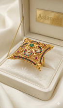 Golden Aura Delight Ring | Chic Champ; Radiant Jewelry for Girls