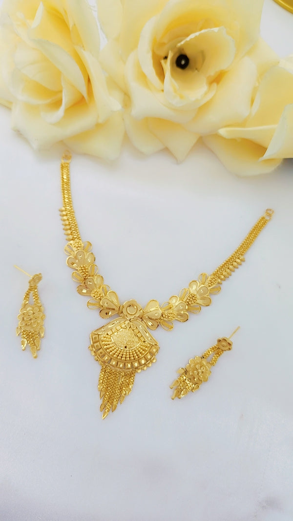 Luminous Aurora Gold-Plated Necklace.