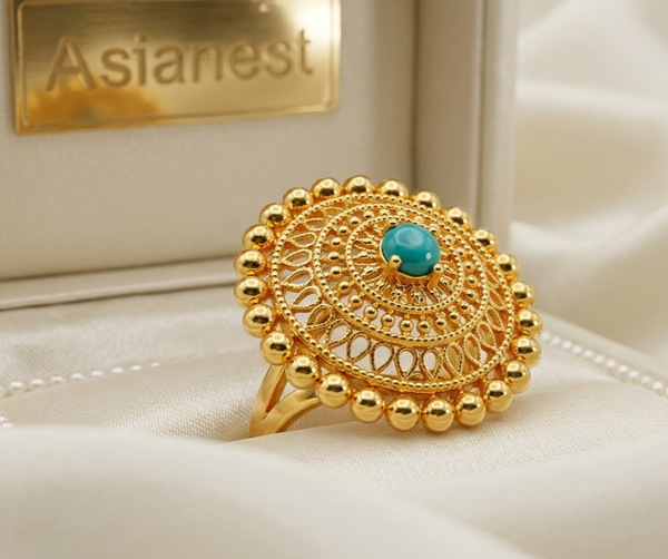 Twinkle Glow Gold Ring | Elegant &amp; Chic Jewelry for Girls