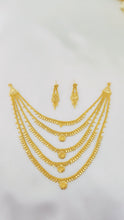 Radiant Gold Coated Bridal Necklace – Luxury Wedding Jewelry