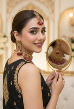 Regal Majesty Gold-Coated Bridal Necklace Set – Timeless Opulent Splendor