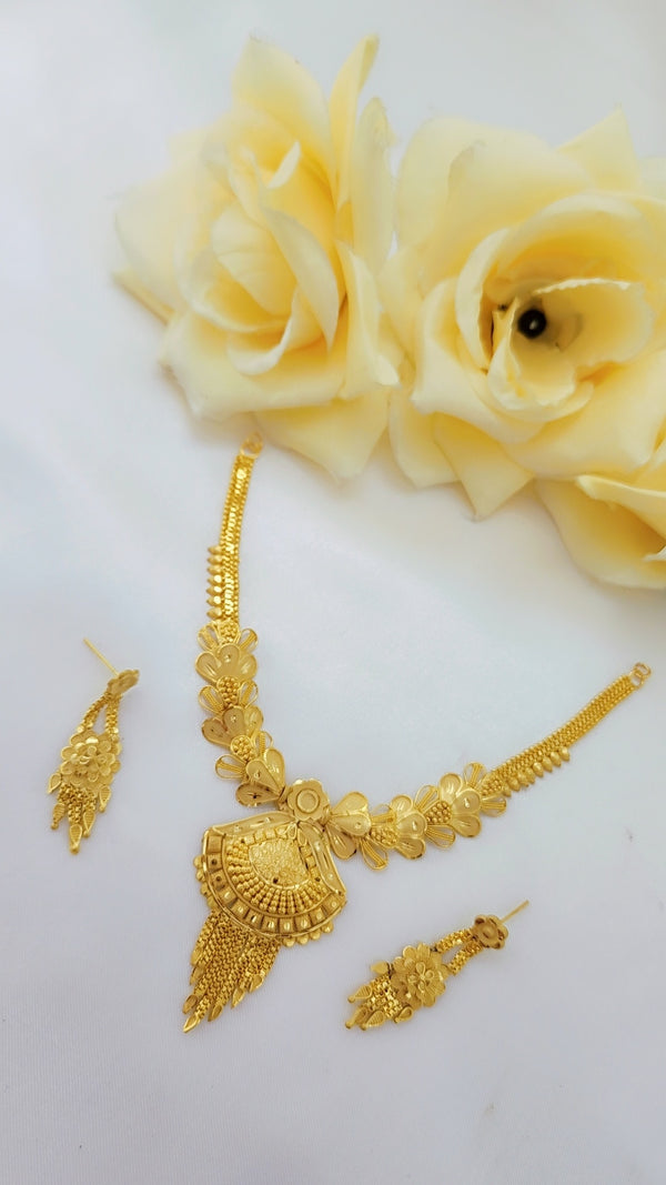 Luminous Aurora Gold-Plated Necklace.