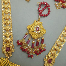 Glimmering Gold Plated Malla Necklace