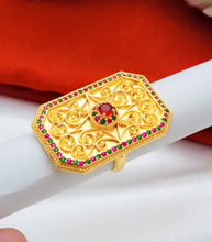 Imperial Glow Gold-Polish Rings for Girls – Elegant Timelessness with Modern Charm- Adjustable size