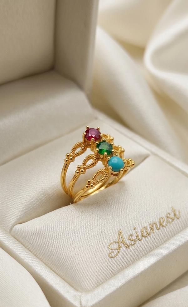 Fashion Gold Polished Ring