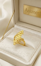 Golden Aura Bloom Ring | Chic Champ; Timeless Jewelry for Girls