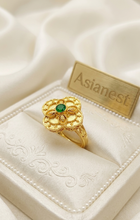 Lustrous Glow Gold Ring | Elegant Champ; Chic Jewelry for Girls