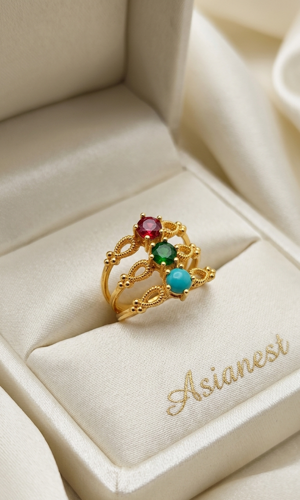 Fashion Gold Polished Ring