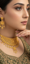 Imperial Crown Gold-Coated Bridal Necklace Set – A Legacy of Regal Elegance