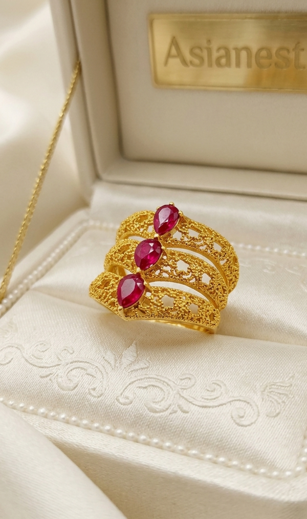Golden Spin Glam Ring | Playful Spinning Jewelry