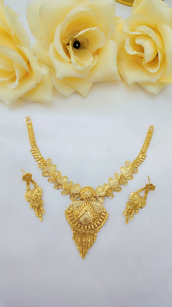 Aurora Glow Gold-Plated Necklace