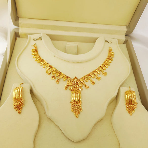 Golden Radiance Bridal Necklace Set