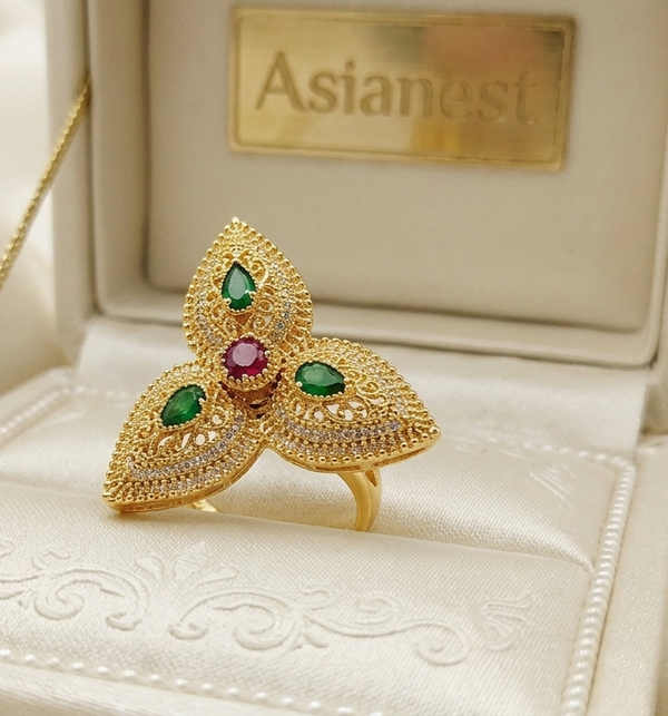 Golden Spin Glam Ring | Playful Spinning Jewelry