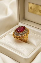 Fancy Spin Golden Ball Rings | Rotating Gold-Polish Statement Ring