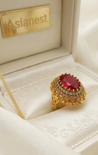 Fancy Spin Golden Ball Rings | Rotating Gold-Polish Statement Ring