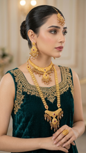 Majestic Gold Plating Bridal Necklace Set