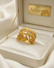 Fancy Spin Golden Ball Rings | Rotating Gold-Polish Statement Ring