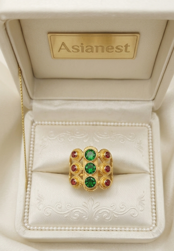 Sunset Glow Gold Ring | Chic &amp; Timeless Jewelry for Girls