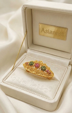 LuxeGlow Gold Polish Statement Ring